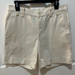 Ralph Lauren Classic Off White Chino Short Size 8